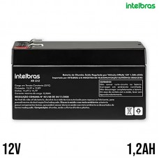 Bateria chumbo-ácido VRLA 12V 1.2Ah XB1212 Intelbras